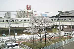 高井戸駅をのぞむ